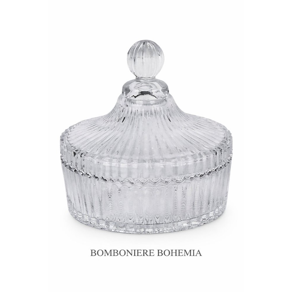 Bomboniere de Vidro Potiche 14cm baleiro decoração cantinho do café