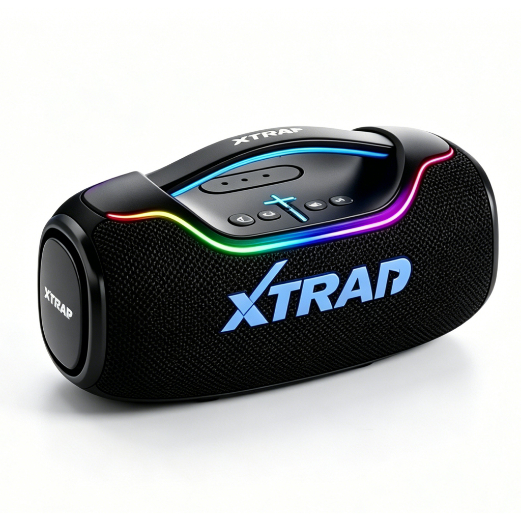 Imagem Caixa de Som Potente 200W IPX6 Bluetooth 5.4 TWS Multimídia Completa com LED
