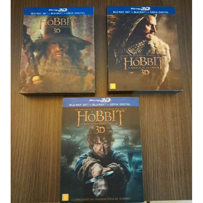 Blu-ray O Hobbit c/luva lenticular trilogia