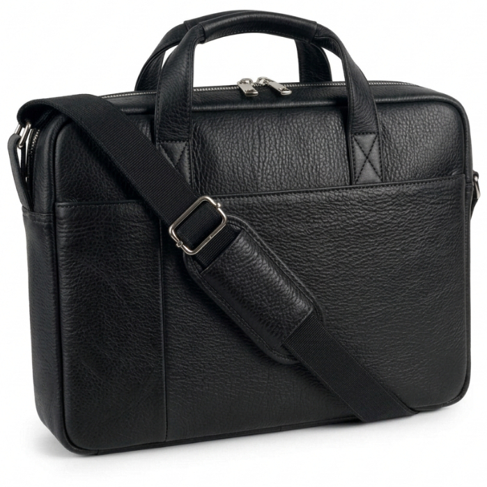 Bolsa Case 100% Couro Legitimo Capa Estojo Com Bolso e Alça Para Notebook/Macbook 14"/15,6"/17"