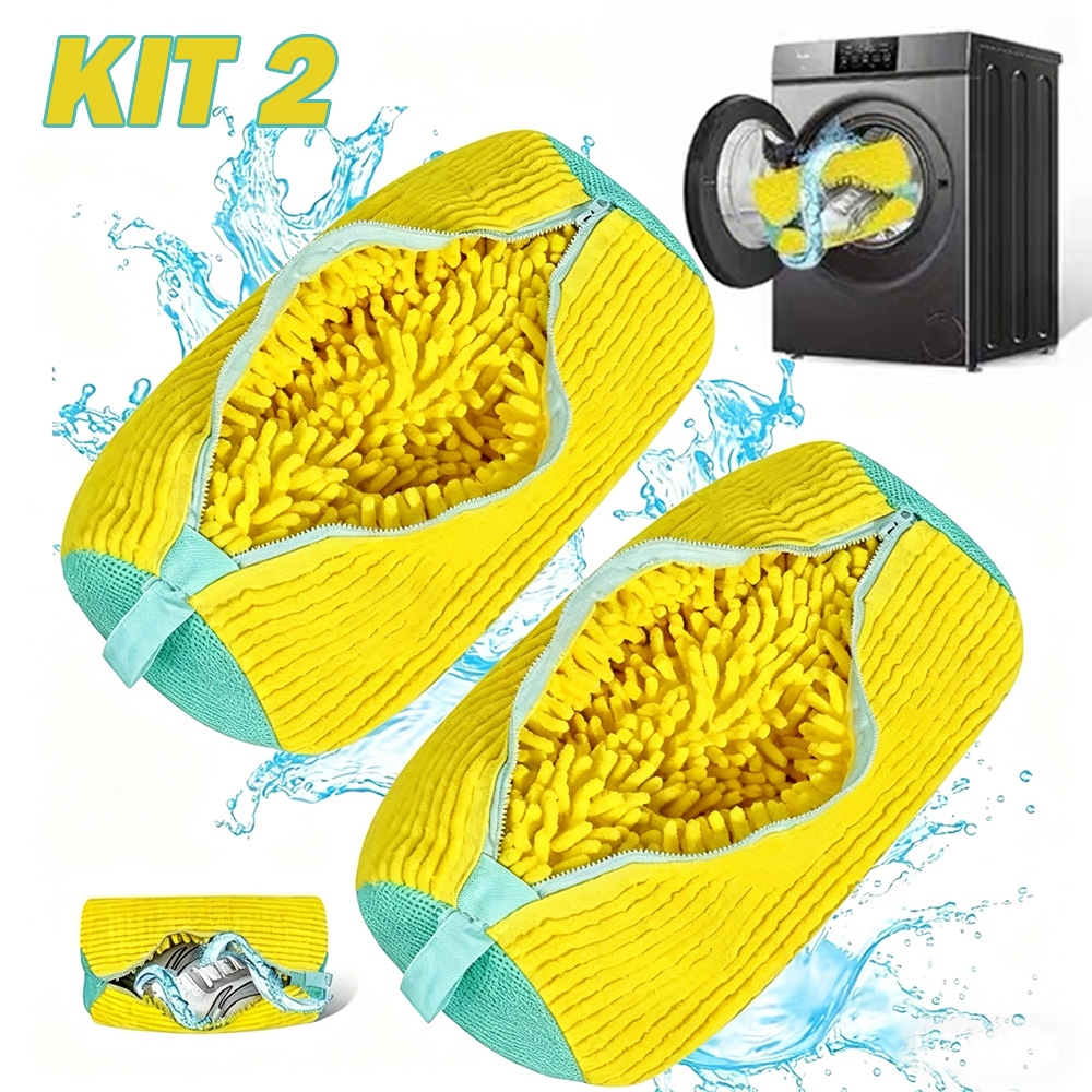 Kit 2 Capas Protetoras para Lavar Tênis – Protege e Limpa sem Danificar Alta Durabilidade