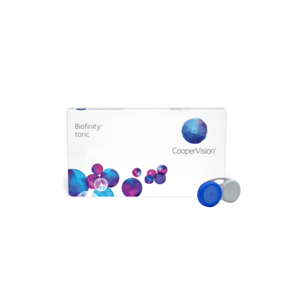 Lente De Contato Biofinity Tórica Astigmatismo CooperVision Com Grau + Estojo Brinde / Informe o grau desejado no chat