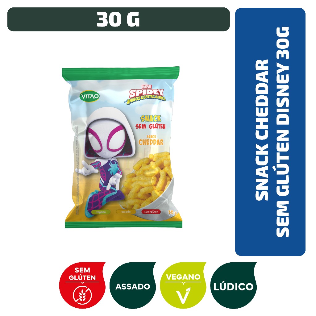 Snack Cheddar Sem Glúten Disney 30 g