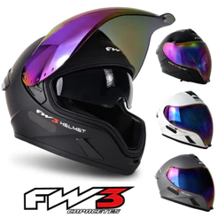 Capacete Moto Motoqueiro FW3 Venon Estrada Com Óculos Solar Interno