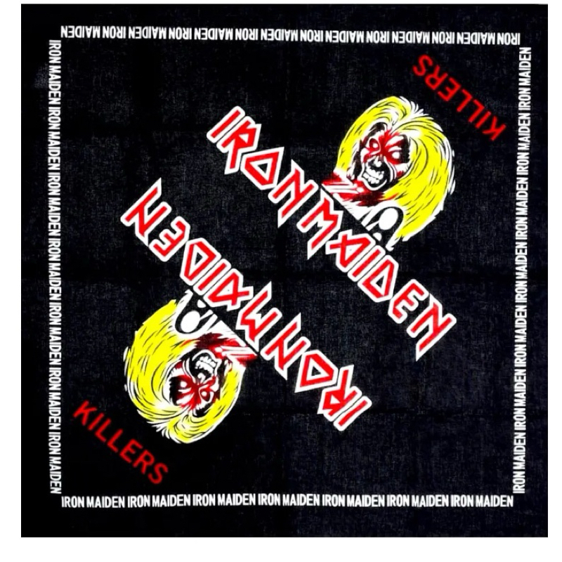 faixa bandana iron maiden, slipknot , metallica rock heavy metal banda de rock varios