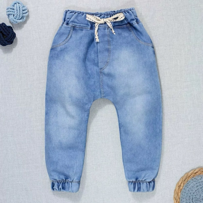 Calça Jeans Bebê Menino Estilosa e Confortável P ao GG