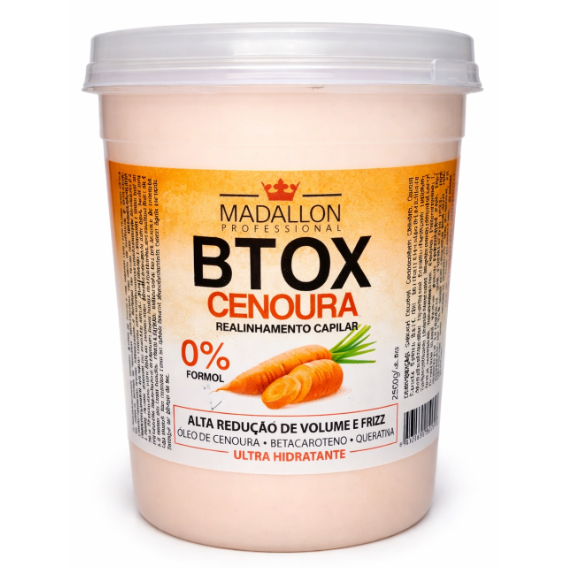 Botox Capilar Cenoura Madallon 280g (S/F)