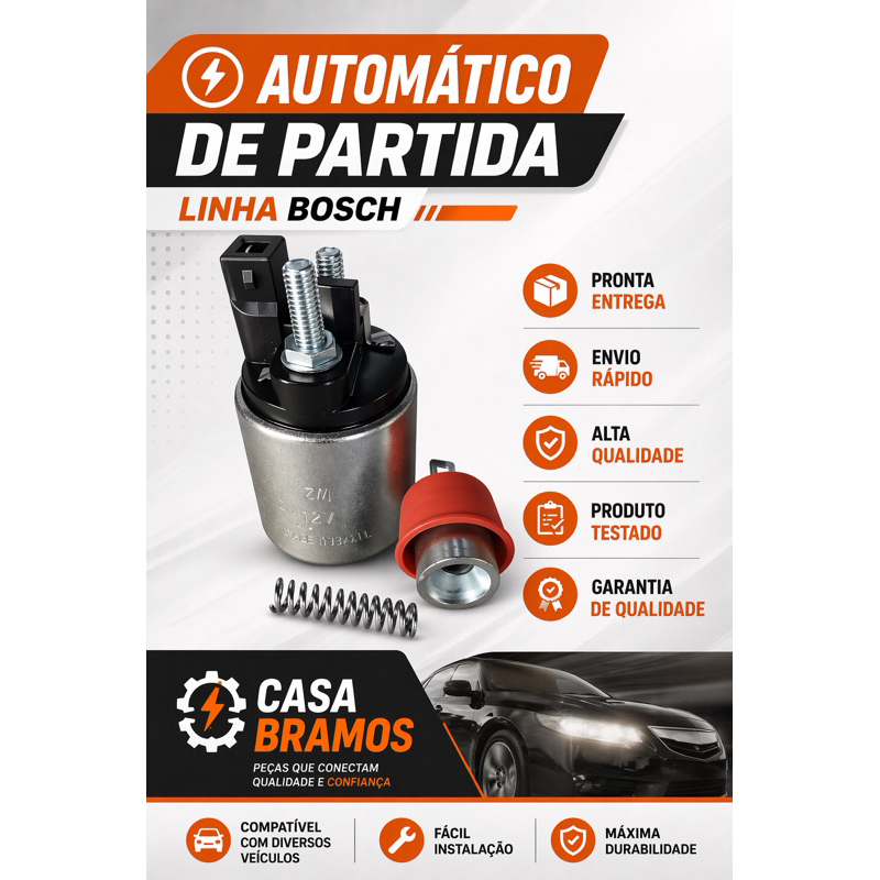 Automatico Partida Bosch carro Gol Bola Audi Golf Polo Passat Bora Zm motor de partida em Oferta na Shopee