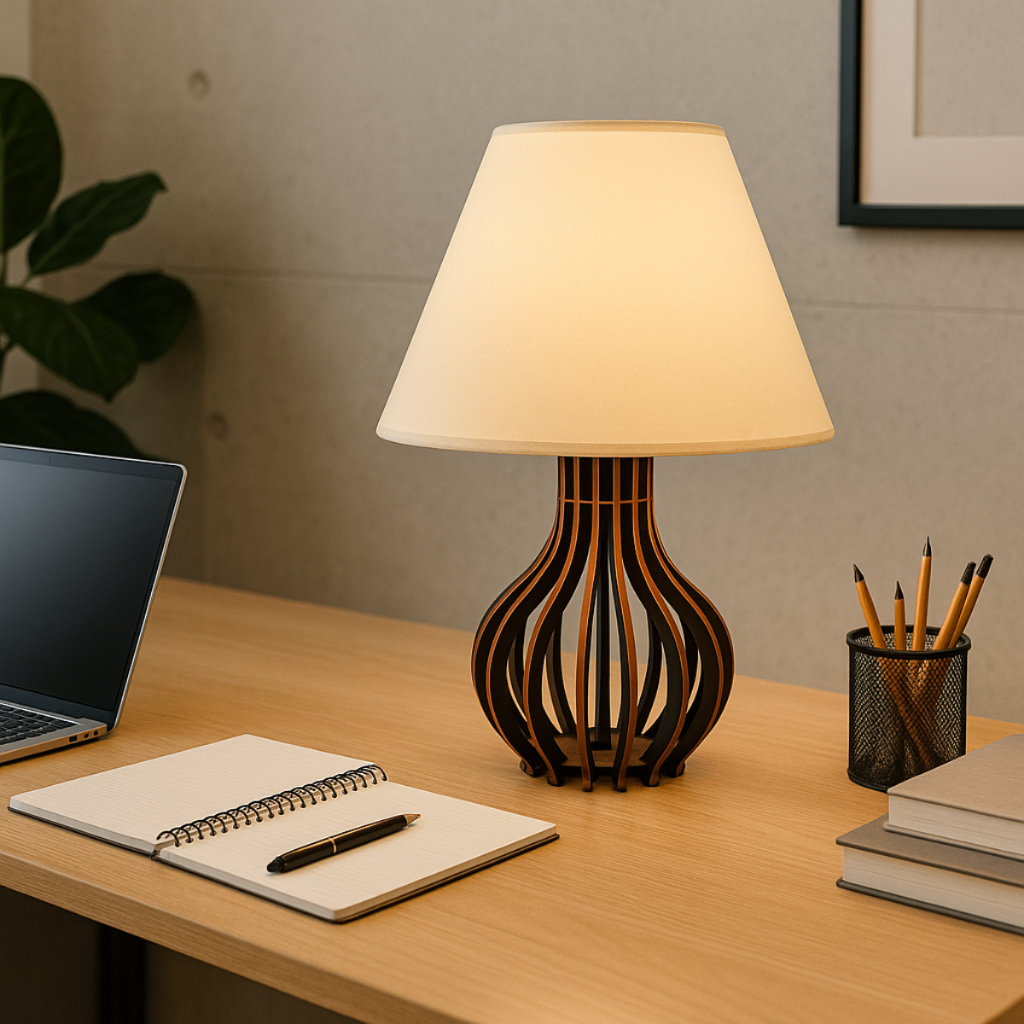 2 Conjunto Abajur Sala Quarto Luminárias De Mesa Enfeites