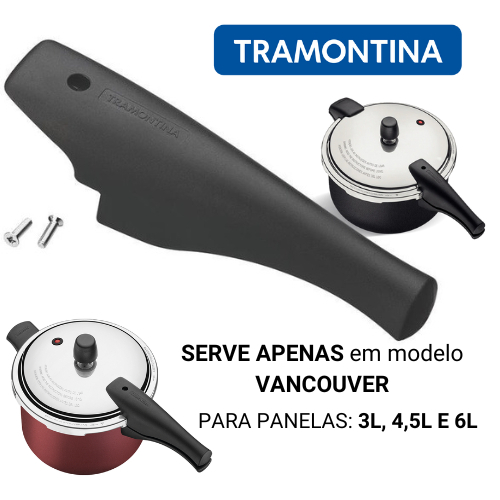 Cabo Superior Tramontina Vancouver - Preto, 19x6x5cm, Baquelite Antitérmico