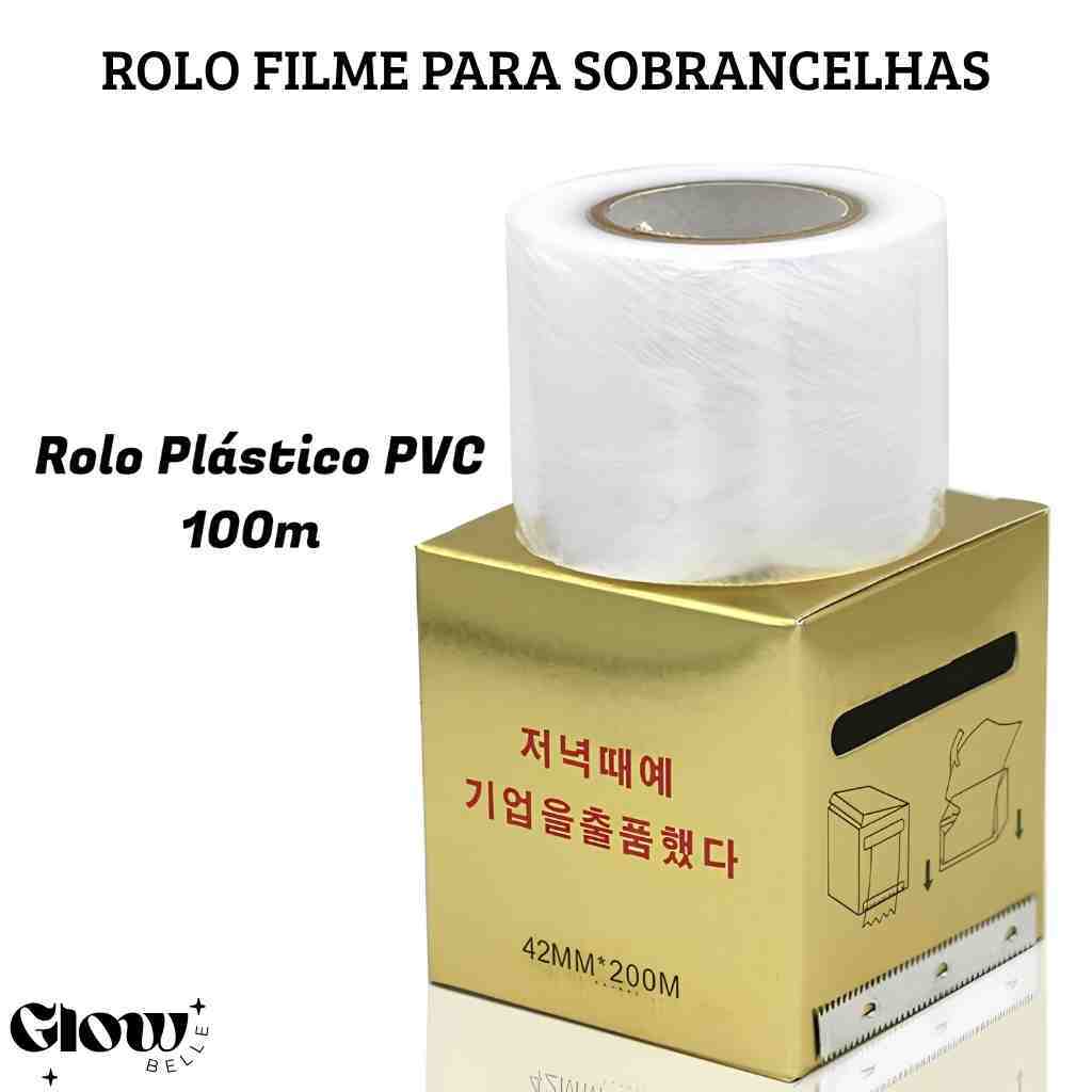 Rolo de Plástico Filme Com Cortador Para Micropigmentação e Lash lifting