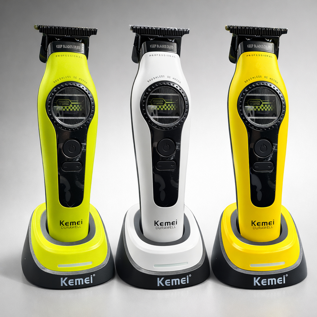 Máquina aparador de Cabelo Profissional 8000 RPM  Kemei 1595 5W Bivolt Sem fio Portátil em Oferta na Shopee