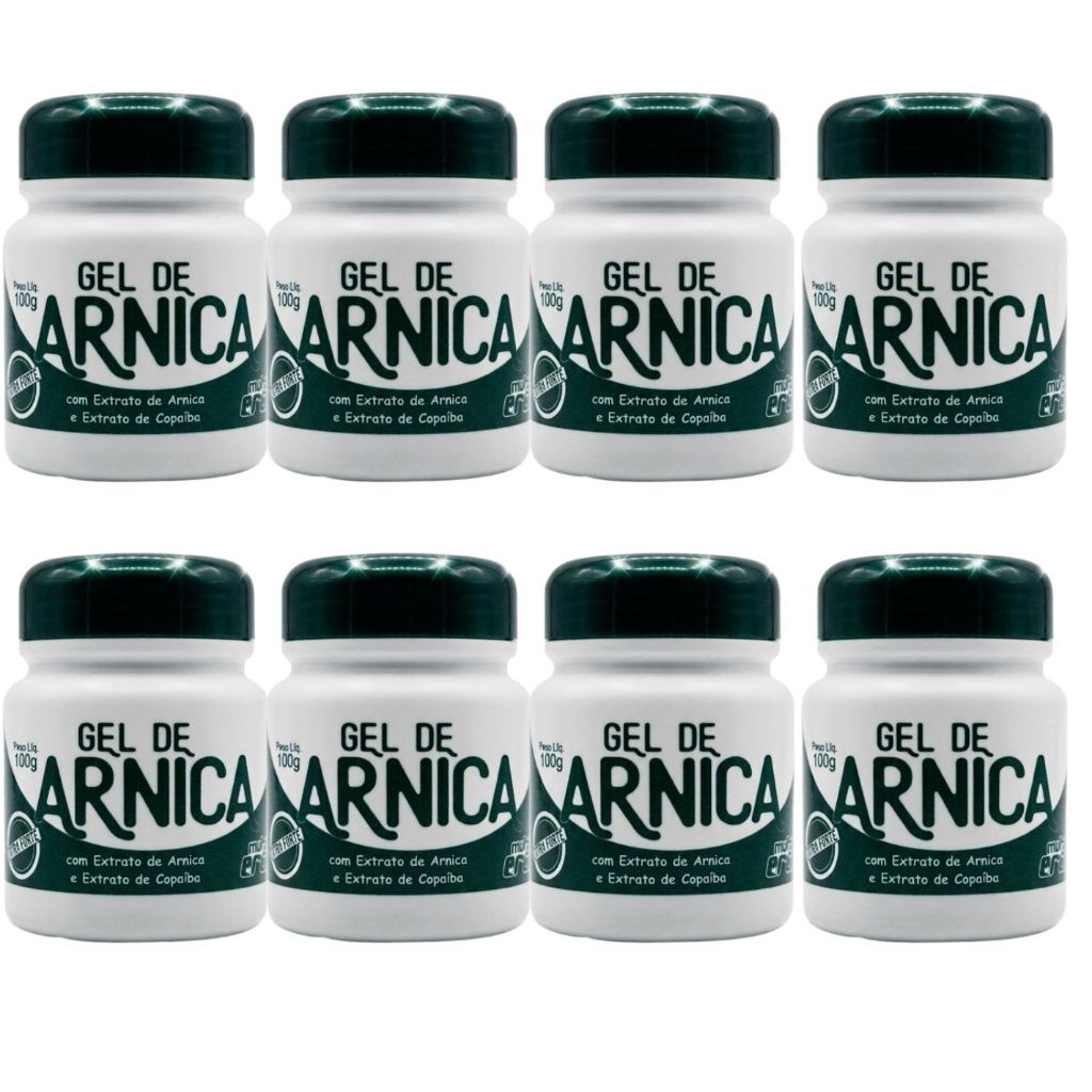 GEL DE ARNICA OLEO DE COPAIBA MULTI ERVAS 100gr DEMAZON KIT 8 UND
