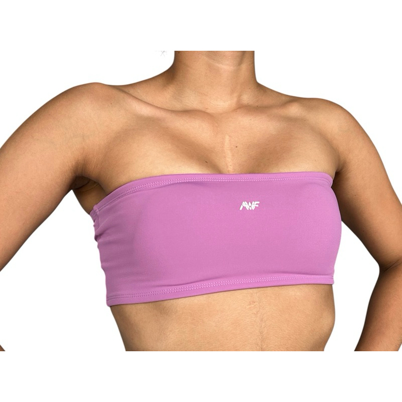 Top Faixa c/ Abertura para Bojo Malha Poliamida Zero Transparência em Oferta na Shopee