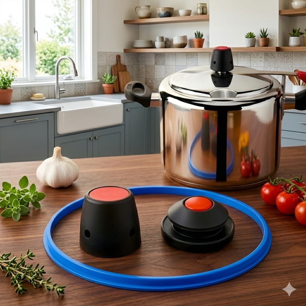 kit borracha panela de pressão 4,5 lts + valvola + peso moderno em Oferta na Shopee