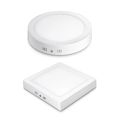 Kit 10 Luminária Painel led 12W plafon sobrepor Quadrado/Redondo bivolt