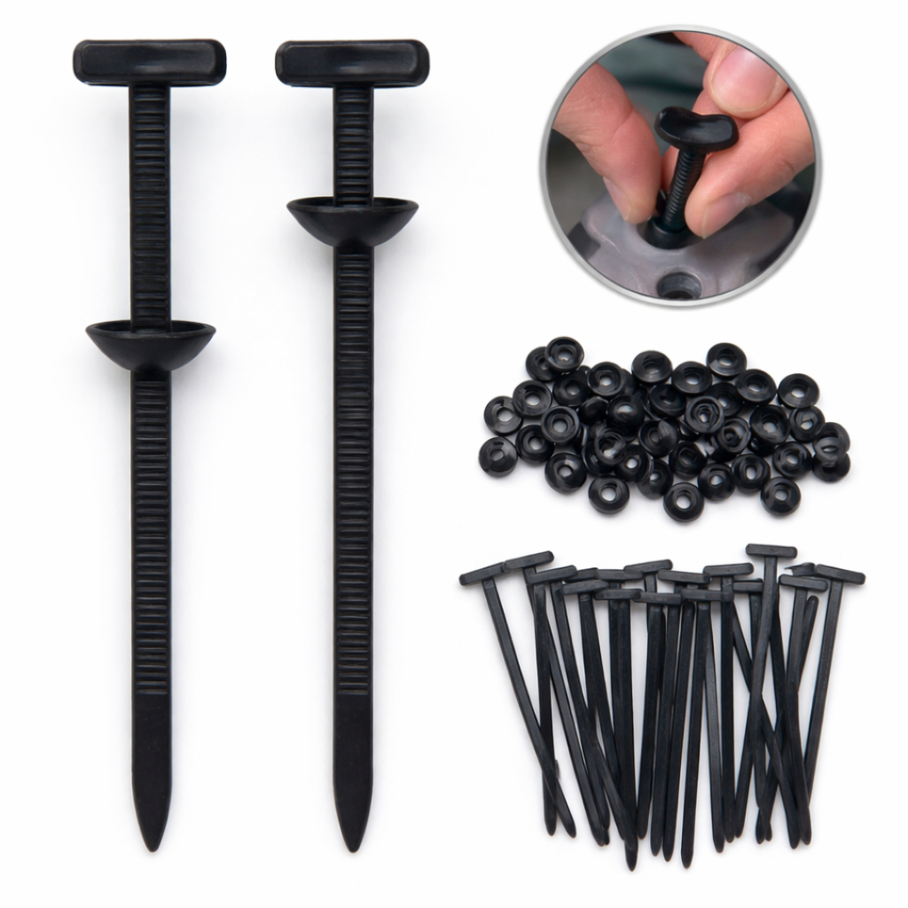 Kit Com 10/20/50/100 Unidades De Abraçadeiras Com Travamento Automático De Nylon Multifuncional Com Fivela Universal