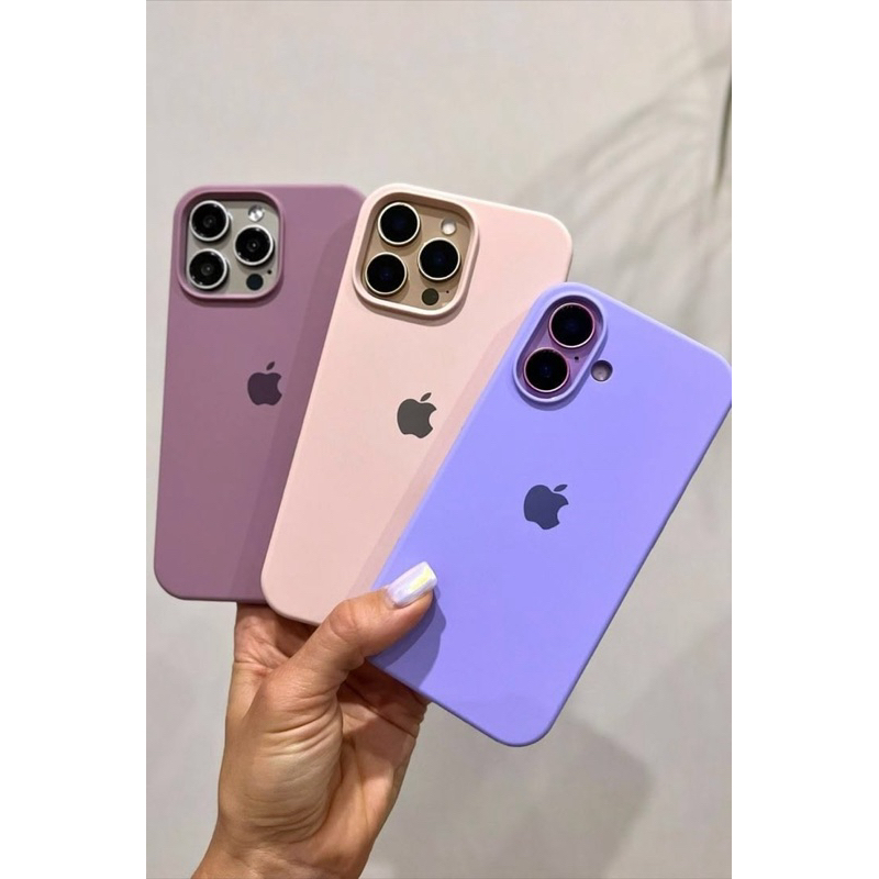 Capinha iPhone Case Aveludada Premium 16 16E 16Plus 16 Pro 16 Pro Max Varias Cores