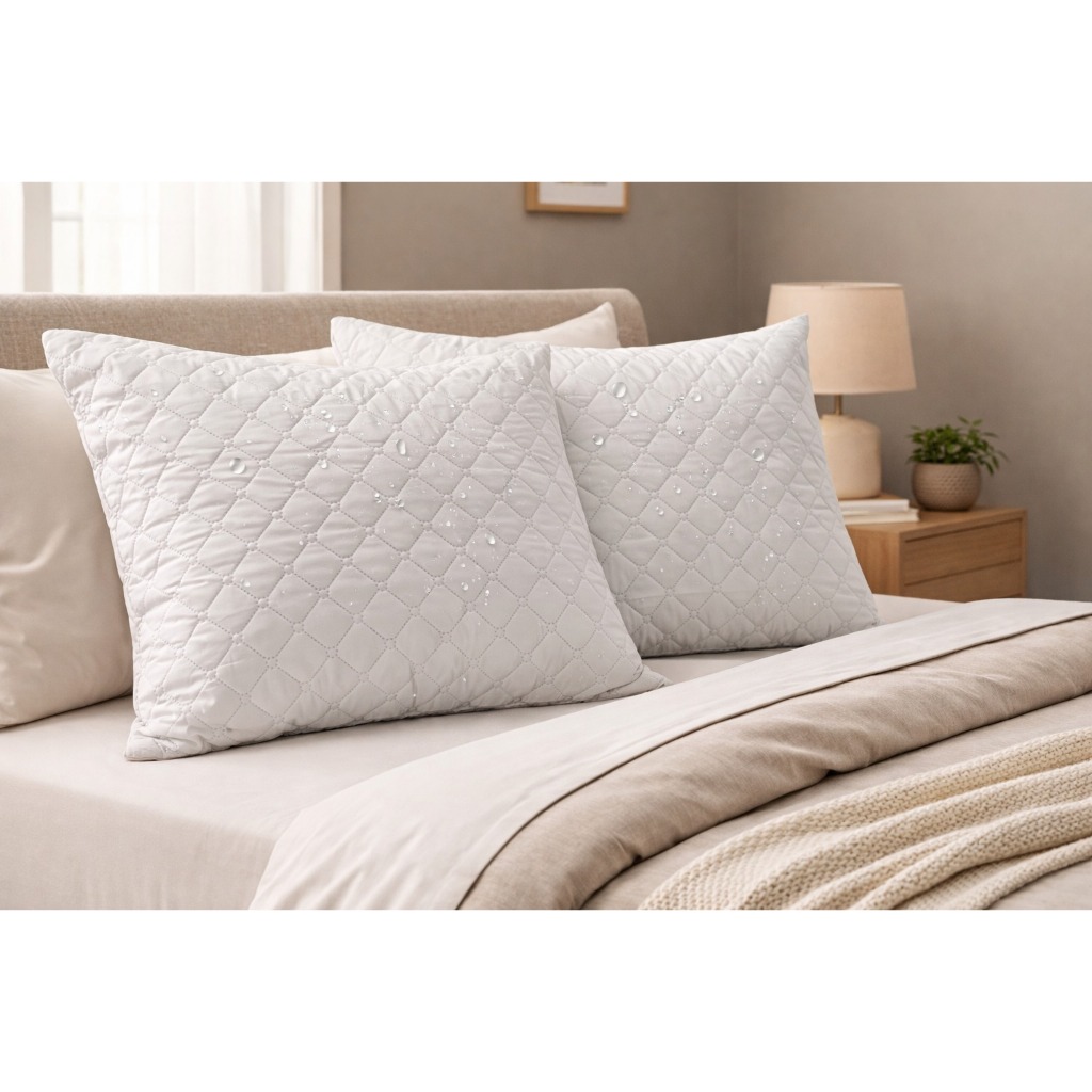 Capa Travesseiro Impermeável Anti Ácaro Matelada 50x70cm Kit 2 Peças