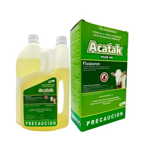 Acatak Ectoparasiticida 1L Pour On Para Gado - Carrapato, Mosca e Berne