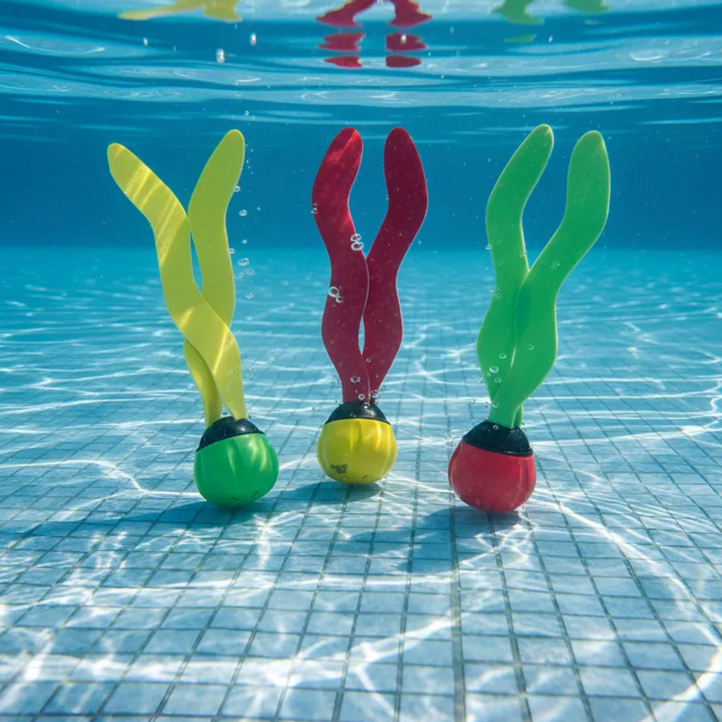 Brinquedo de Mergulho Infantil - Caça Bandeiras Intex Para Piscina Verão Brincadeira Férias Criança