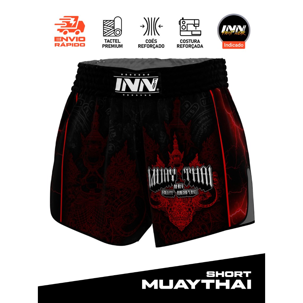 Short Muay Thai Champion Eight Weapons Unissex