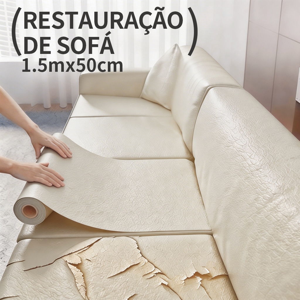 BR-Autocolante De Reparo De Couro Branco 150cm x 50cm Patch Seat Adesivos Stick-on Sofá Subsídios