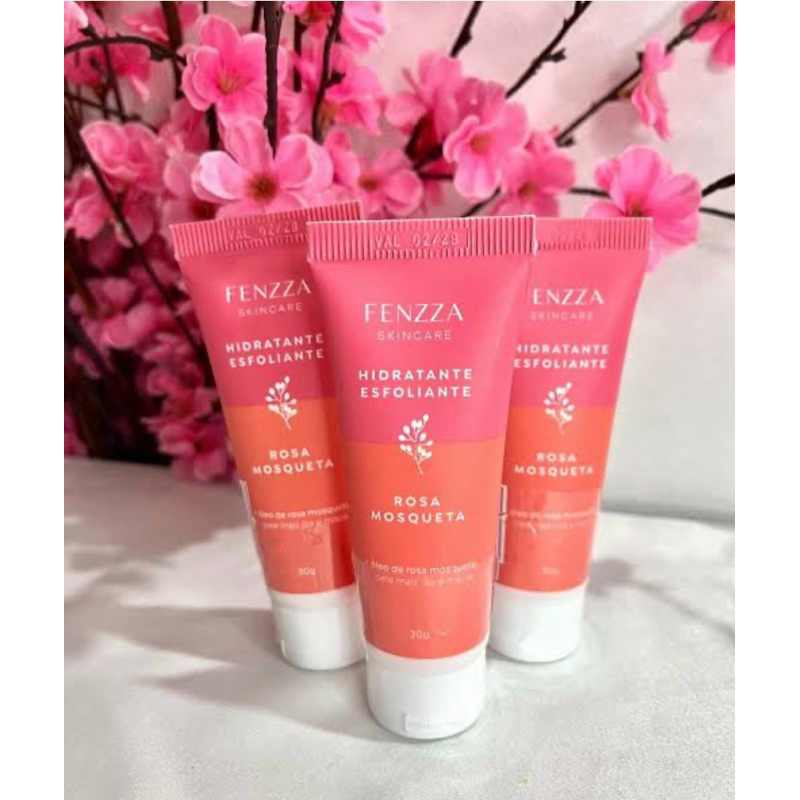 Hidratante Esfoliante Rosa Mosqueta Fenzza 30g | Pele Macia e Renovada | Skincare Barato