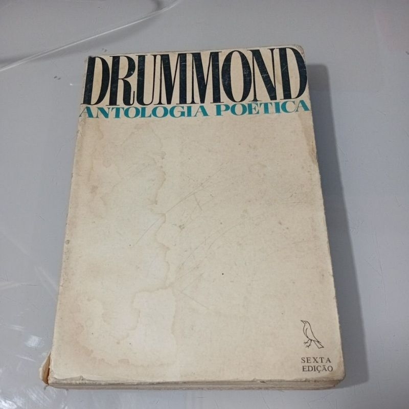 livro Drummond Antologia Poética raridade usado cm marcas