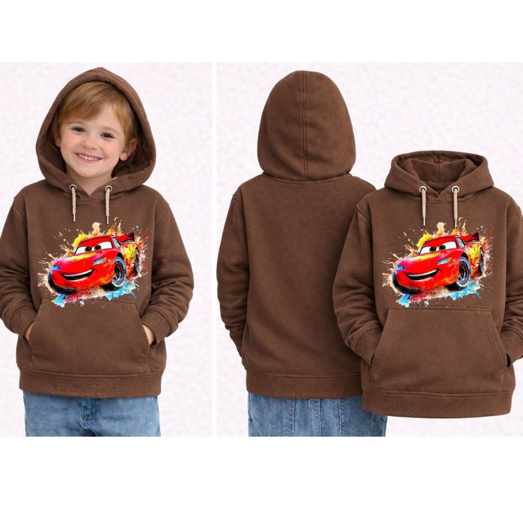 Moletom Infantil Estampado Criança Desenhos Menino e Menina Com Capuz Quentinho