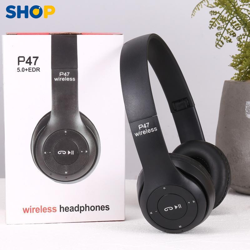 Headset Wireless – Bluetooth 5.0, Suporta Cartão TF e Plegável-W9