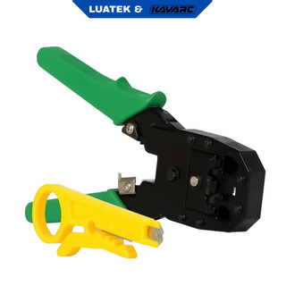 Alicate Crimpar Rj45 E Rj11 Cabo Rede Crimpador + Desencapar-LUATEK
