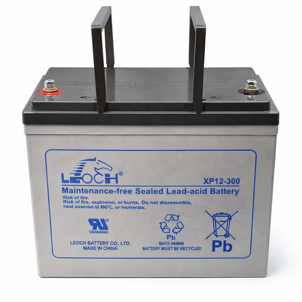 B@teria Leoch XP12-300 - No-breaks (UPS), Centros de dados, Sistemas de energia de emergência - 80ah12V
