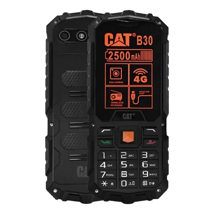 Celular Caterpillar B30 Dual Chip 4G IP67 Celular Robusto à Prova d’Água e Quedas
