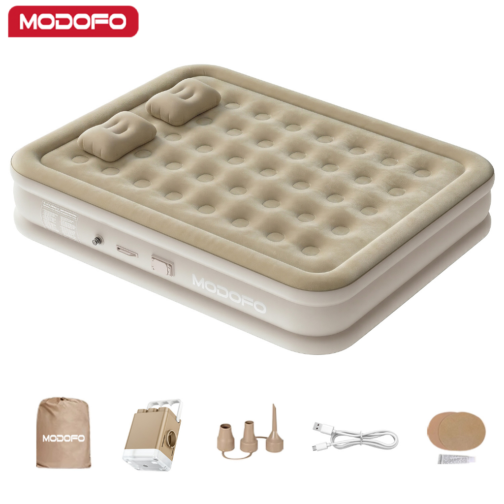 MODOFO Colchão Inflável Automático Solteiro/Queen/King Colchão Casal inflável Com Bomba Embutida Camping Equipment 500KG