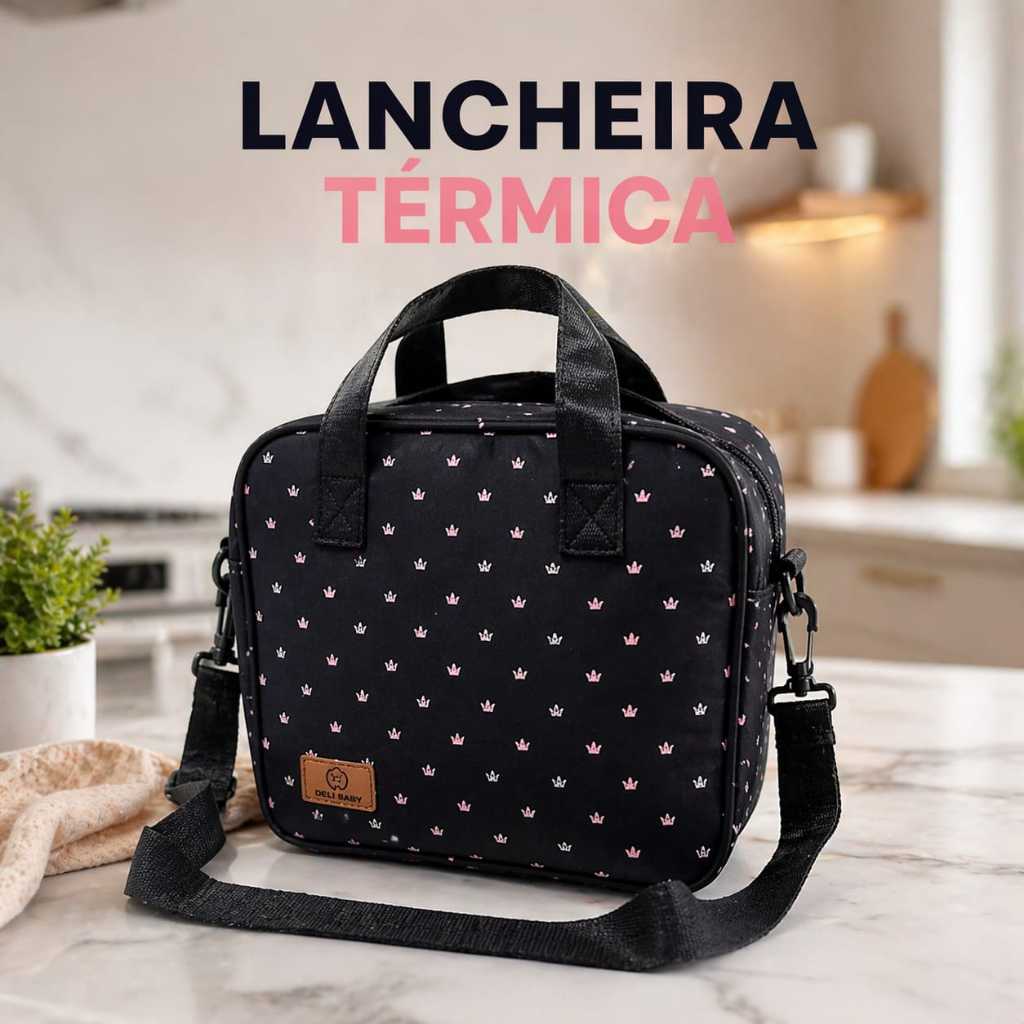 Lancheira Térmica Bolsa Trabalho Passeio Bebê Marmita 6423