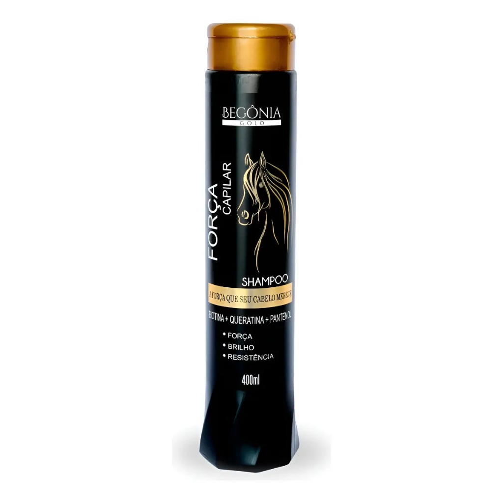 shampoo Força Capilar 400ml Begônia Gold