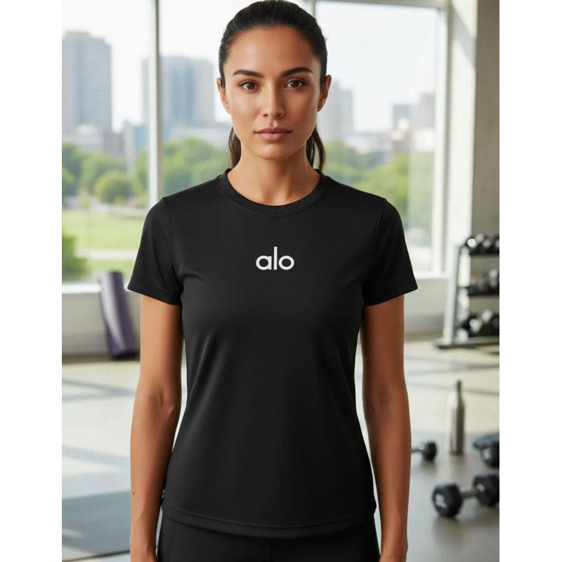 Camiseta Feminina DryFit Baby Look Yoga Tecido Fitness