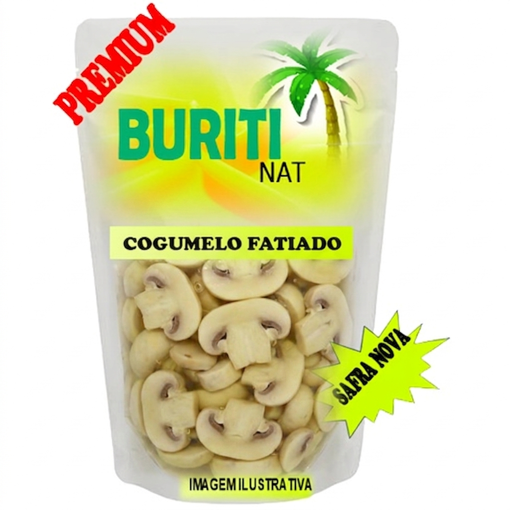 Cogumelo Champion Fatiado Escolha o Peso que Deseja Receber 1kg-800g-500g-300g
