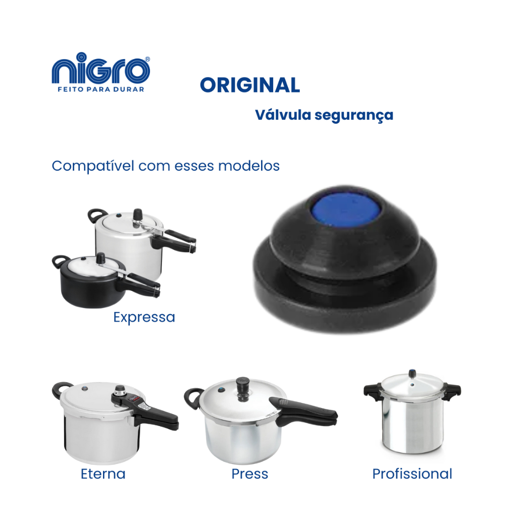 Válvula Selo De Segurança Panela Pressão NIGRO 3 a 25 Litros Original