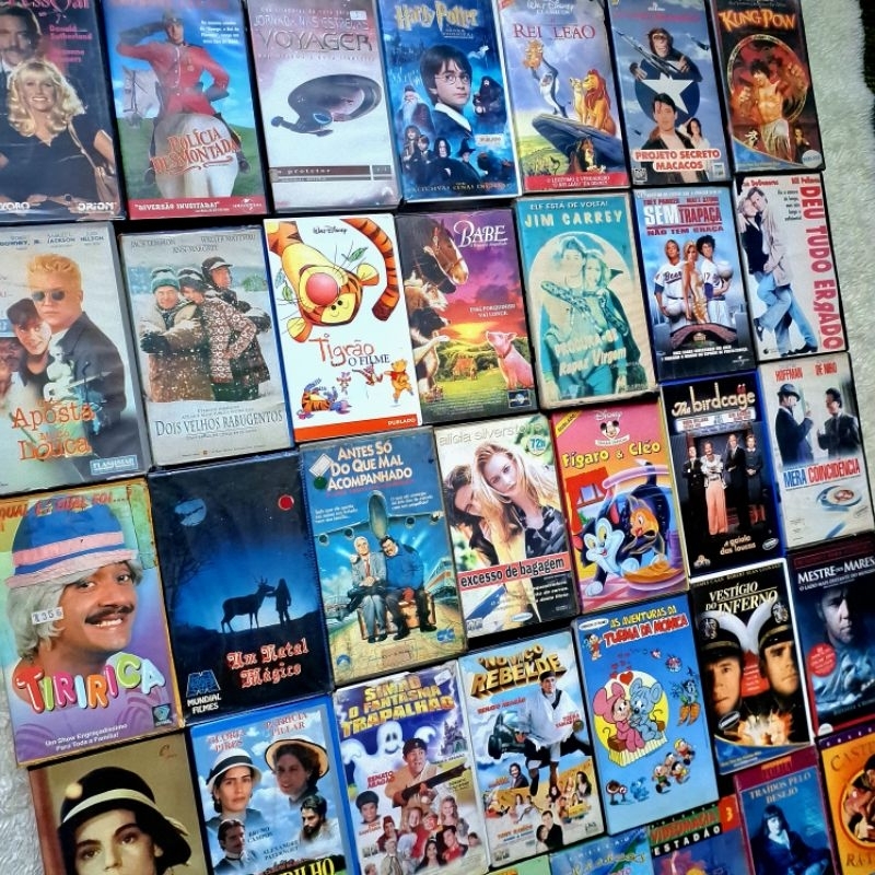 Fitas VHS Originais Variadas Antigas - Filmes, Comédia, Infantil, Documentário, Videoteca Folha, Estadão, Caras, Show