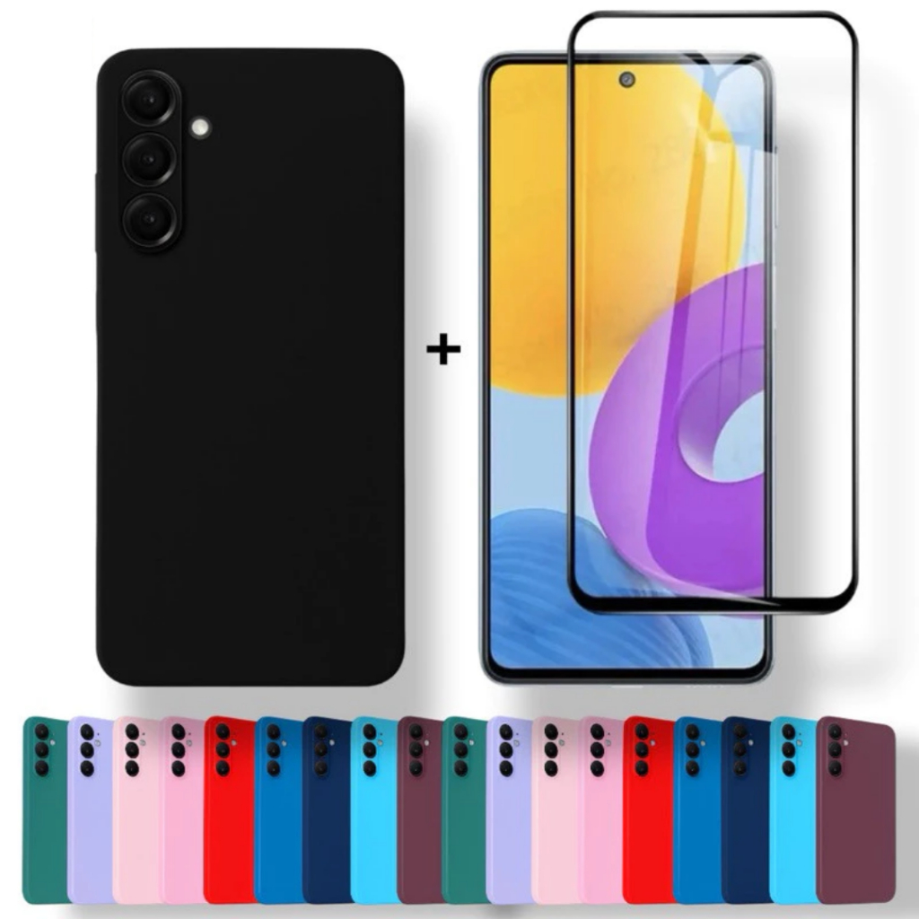 Capa + Película Galaxy A17 Capinha Aveludada Anti Impacto Samsung Proteção Premium