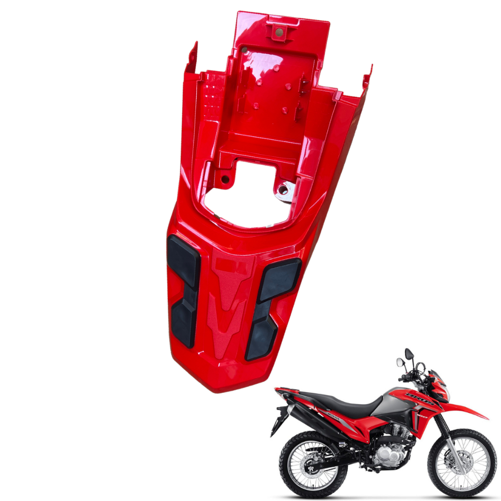 Rabeta Tubarão Traseira Nxr Bros 160 2016 2024 Carenagem Par Borracha Suporte Bau Nova Paralela
