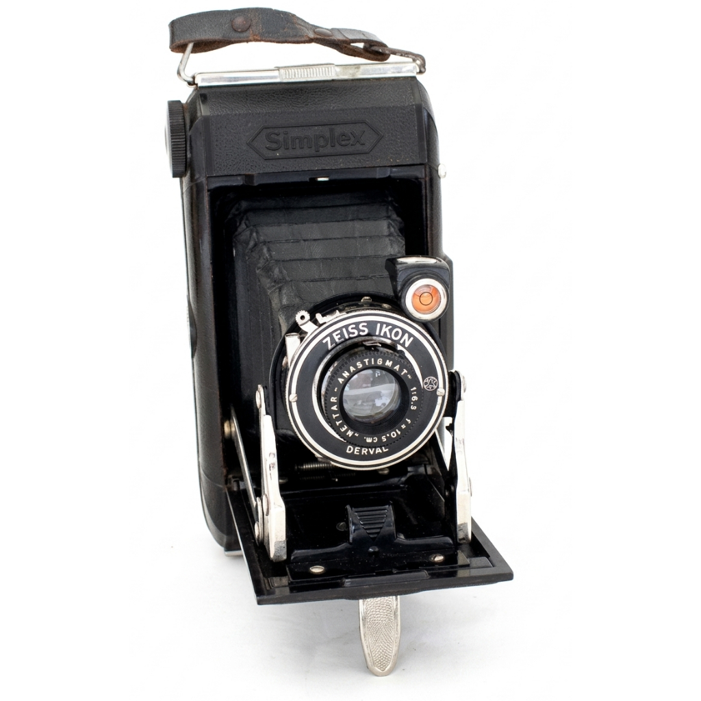 Antiga câmera fotográfica fole Zeiss Ikon - Alemanha 1935 / 37 - EXCELENTE estado