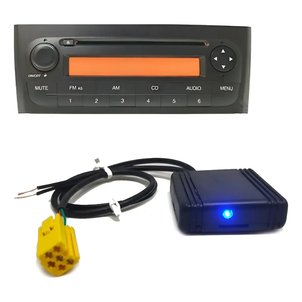 Interface Bluetooth p/ rádio original FIAT Linea até 2011 Som de qualidade, limpo e com volume alto