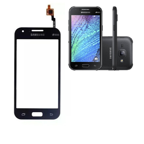 Peça Touch compatível com Samsung Galaxy J1 J100 sm-j100 - Preto Tela Vidro