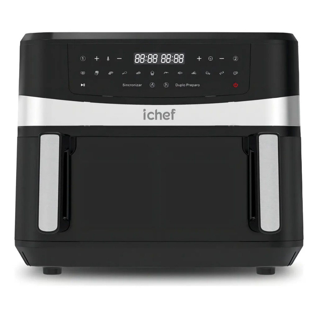ritadeira Elétrica Airfryer Ichef Dualzone Cor Preto
