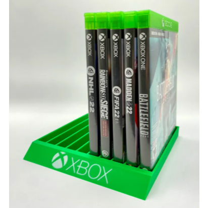 Suporte para Jogos Xbox 5 Capas | Organizador de Games Preto Premium | Impressão 3D Alta Qualidade