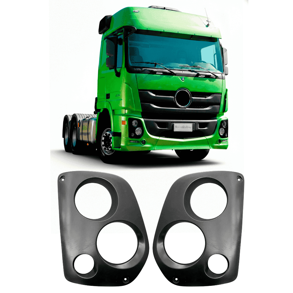 ACABAMENTO MOLDURA FAROL MB ACTROS 2646 2651 de 2016 até 2019