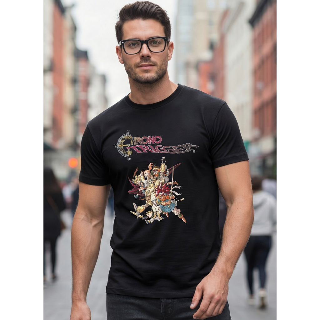 Camiseta Chrono Trigger Camisa Jogo Clássico Rpg Retrô Gamer Jogo Snes Game Super nintendo